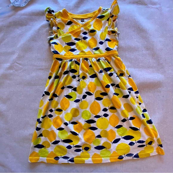 Tea Collection Other - Tea Collection Girls Empire Dress size 6 lemon print